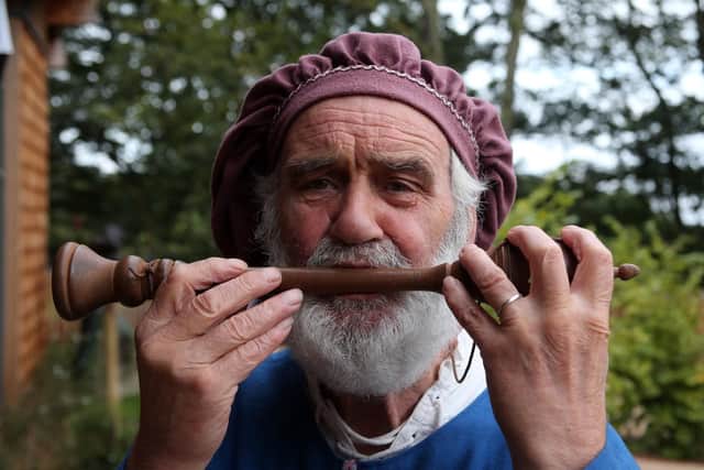 Playing the ancient Millepon is Arie Yanissen.