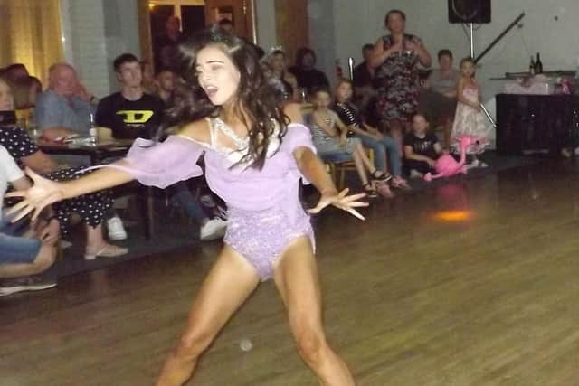 Talented 14-year-old dancer Leah Harrison performs in a bid to win the final