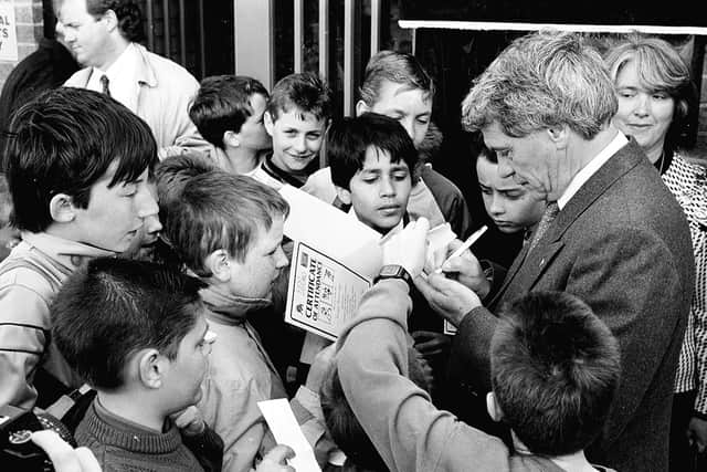 Bobby Robson opens Woodhouse Manor Sports Complex.