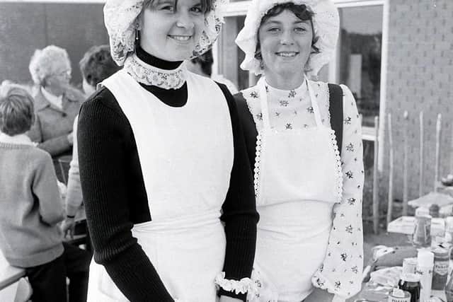 1981: Pupils from Rufford Comprehensive School in Edwinstowe looking after the raffle at the school fair. Did you go to this school?