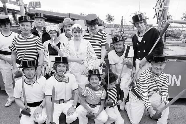 1981: This fabulous group shot was snapped at the Mansfield Carnival. Are you on this picture?