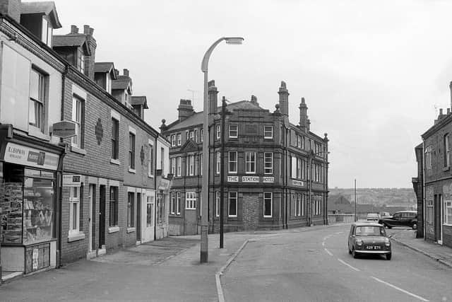 Station Road, in Shirebrook, in 1973