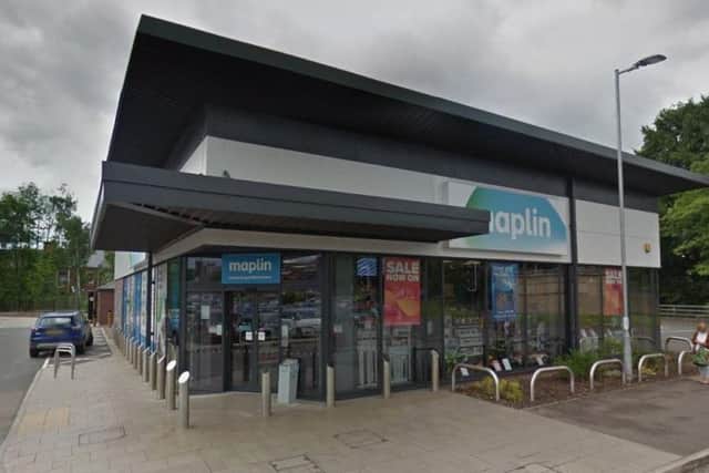 Maplin had a store in Chesterfield