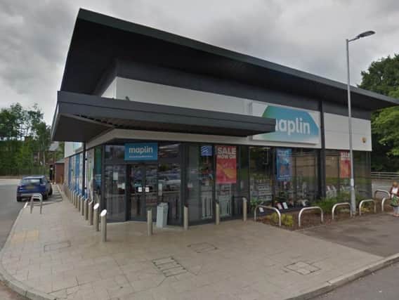 Maplin had a store in Chesterfield
