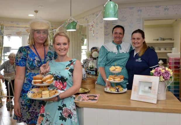 Kingfisher Court Care Home along with Jigsaw Support held a 1940Ã¢Â¬"s themed dementia cafe, pictured are Alison Waring, Neelie Marsh, Claire Adsotts and Vicki Warren