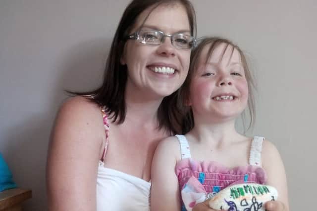 Kelly Macdonald with her eldest daughter Lily-Mae Bower.