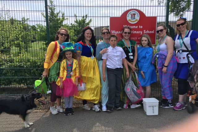 Walkers from Cherubs Wynndale on their sponsored fancy dress walk