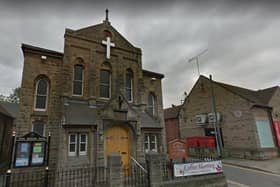 The church were the damage was done.