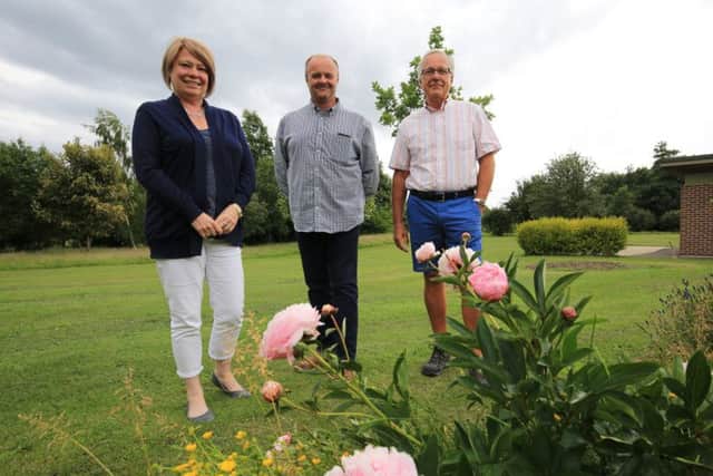 Selston Golf Course has now been turned into a nature reserve. Pictured are Dawn Justice, Sam Wilson and Stuart Fletcher.