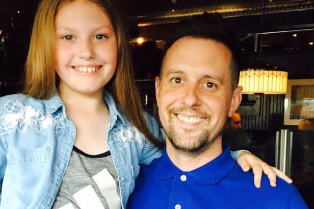 Jack Sanders and daughter Ellie.