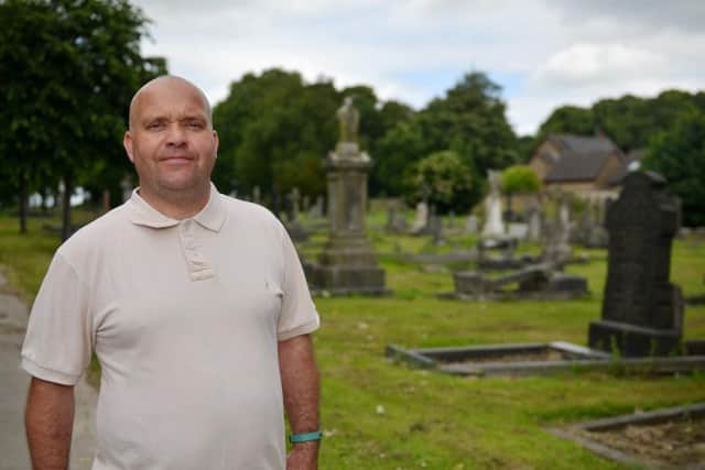 Personal items can now be left on graves at Sutton Cemetery, pictured is kier Barsby