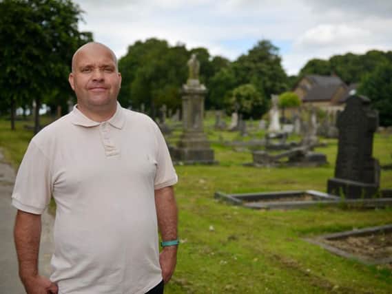 Personal items can now be left on graves at Sutton Cemetery, pictured is kier Barsby