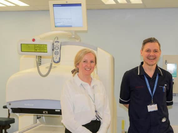 Consultant Radiologist, Dr Susan Geary and Nuclear Medicine Specialist, Robert Bradley, are both supporting the campaign for a new scanner.