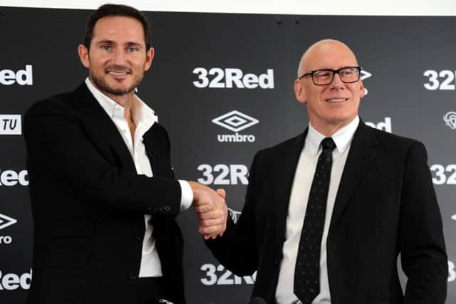 Frank Lampard unveiled as the new Derby County manager, at press conference on Thursday with Club chairman Mel Morris.