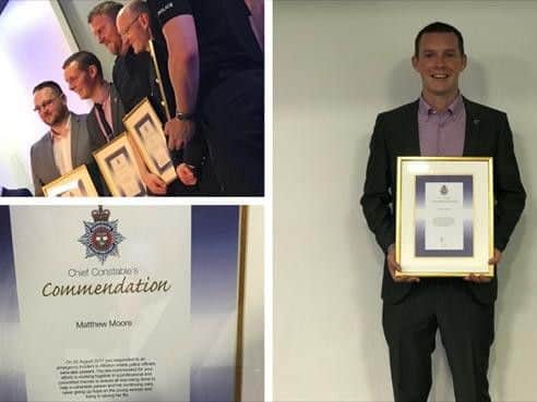 The crews received their award at a ceremony held in Derby