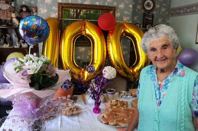 Elsie Allcock who celebrated her 100th birthday last Thursday.