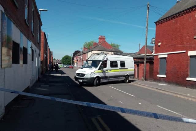 The street where the stabbing took place.