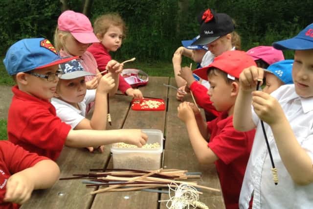 Pupils from All Saints Infant School in Huthwaite took park in a treasure hunt at Brierley Forest Park