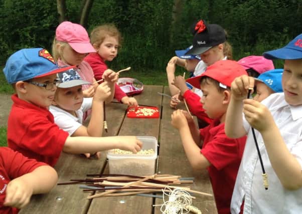 Pupils from All Saints Infant School in Huthwaite took park in a treasure hunt at Brierley Forest Park