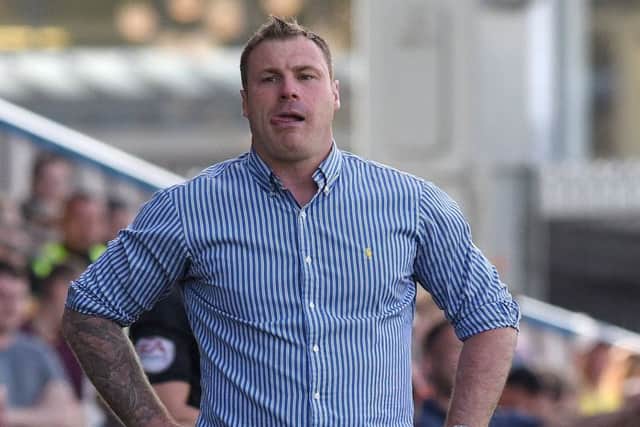 Picture Andrew Roe/AHPIX LTD, Football, EFL Sky Bet League Two, Mansfield Town v Crawley Town, One Call Stadium, 05/05/18, K.O 3pmMansfield's manager David FlitcroftAndrew Roe>>>>>>>07826527594