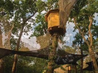 The adventure playground is 30 feet high
