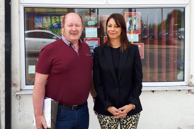 Ashfield MP Gloria De Piero with the National Union of Mineworkers' Nottinghamshire chairman Alan Spencer