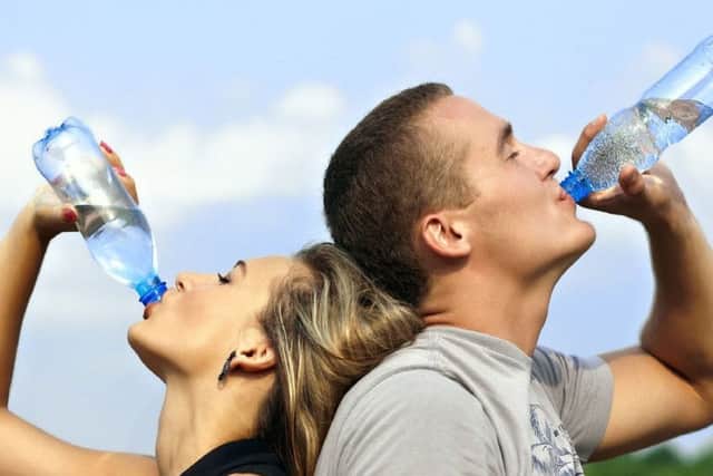 Doctors recommend drinking 1.5 to two litres of water each day to ensure your body remains hydrated