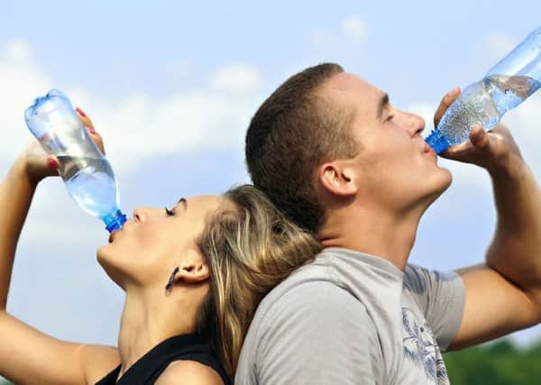 Doctors recommend drinking 1.5 to two litres of water each day to ensure your body remains hydrated