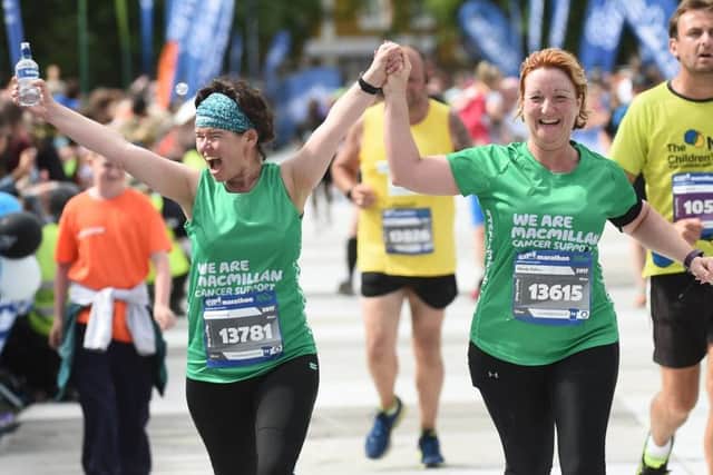 Raising money at events like the Robin Hood Marathon will help keep services like Macmillan's helpline running
