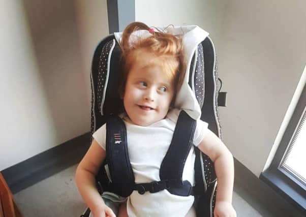Piper McCormack of Mansfield Woodhouse  who suffers from a rare genetic condition.