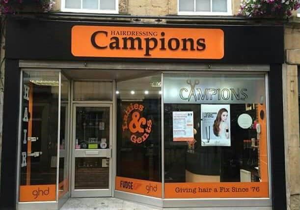 The Campions hairdressing salon on Church Street in Mansfield.