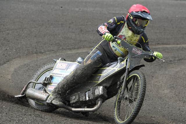 Photo by Ian Charles:
Tom Woolley in action for Buxton