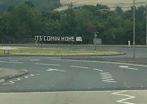 Roundabout in Clipstone. Images sent in by reader Keri Paling.