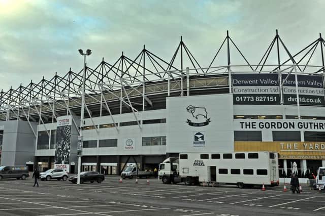 21 February 2018...... Derby County v Leeds United
Pride Park. Picture Tony Johnson.