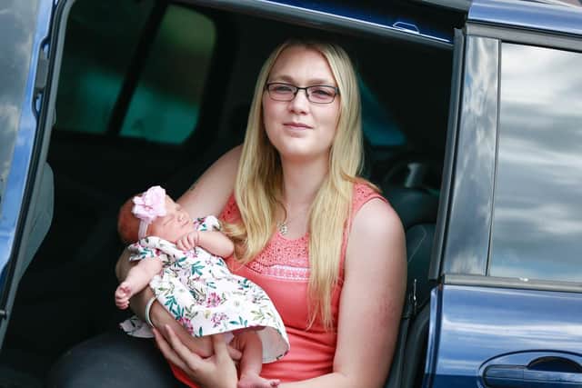 Kara and baby Kaitlyn