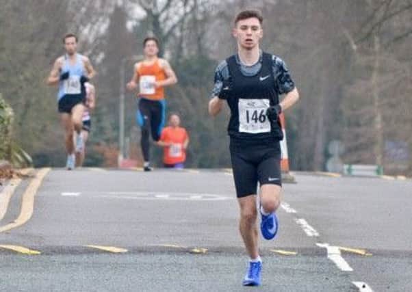 Luke Duffy, of Mansfield Harriers, who enjoyed a remarkable debut in the British Athletics League.
