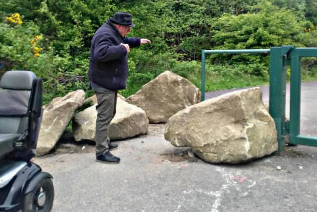Robert Pilling at the entrance to Sherwood Pines