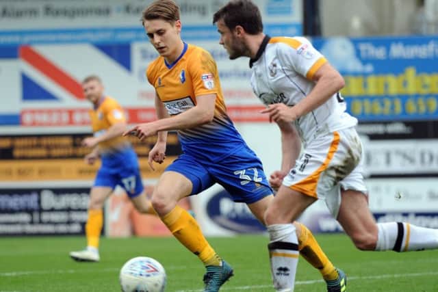 Mansfield Town v Port Vale.
Danny Rose in second half action.