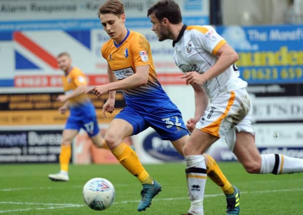 Mansfield Town v Port Vale.
Danny Rose in second half action.
