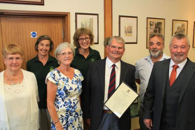 Colin Etches with Maun Conservation Group and Cllr Kevin Brown
