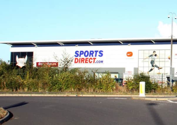The Sports Direct headquarters at Shirebrook.