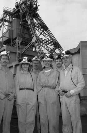 1991 Bilsthorpe Colliery visit by Notts Coal Queen
