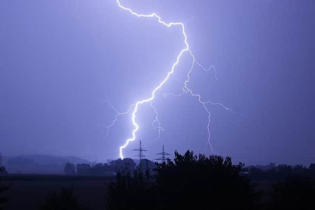 The Met Office has issued a thunderstorm warning for Friday