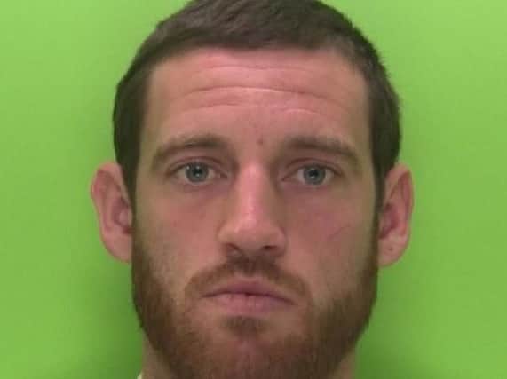 Aaron Hooton carried out two knife-point robberies at the shops At Last in Leamington Drive and Bargain Booze in Church Street, getting away with energy drinks, cash, vodka and chewing gum.