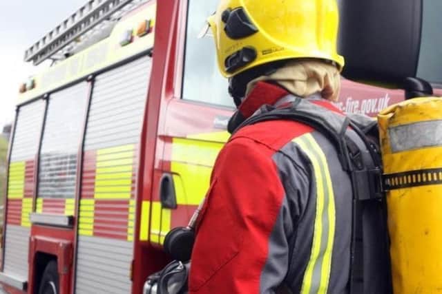 Firefighters from Mansfield and Ashfield attended.