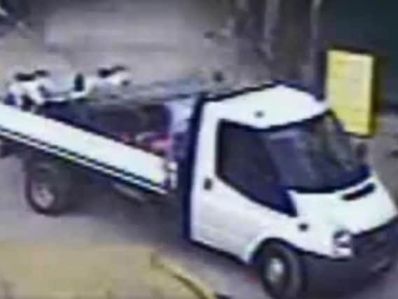 CCTV footage of the transit van.