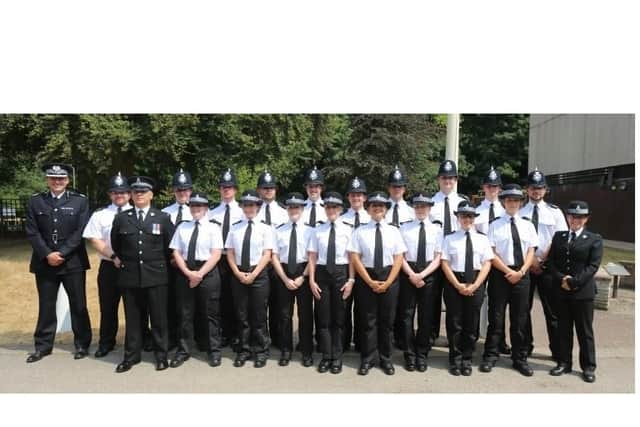Cohort E, the latest intake of officers, were inspected by Assistant Chief Constable Steve Cooper