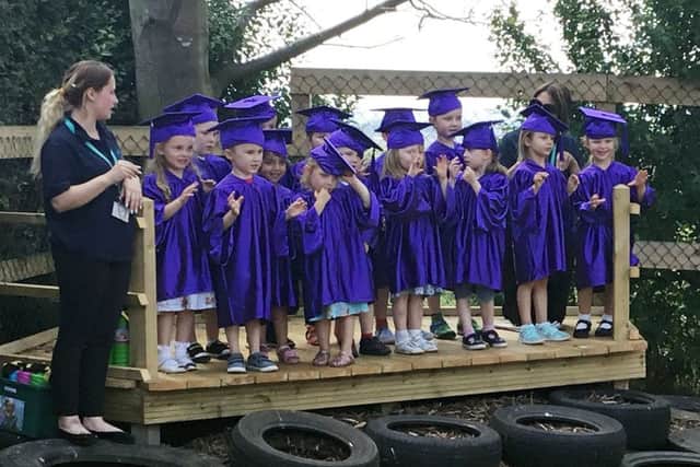 Cherubs South Normanton Graduation party for the Pre-school children.