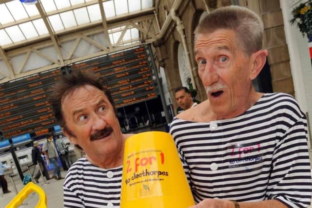 Pictured is Barry Chuckle, right, with his brother Paul.