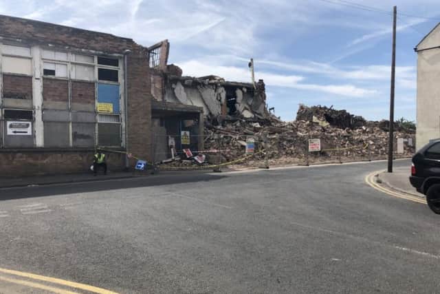 The derelict building on Victoria Street has been demolished.
